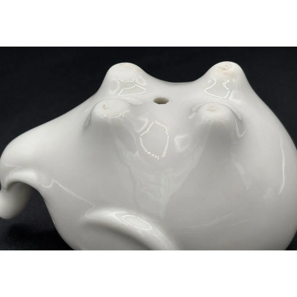 Mini Ceramic Elephant Shaped Planters Pots for Succulents Set of 3‎ Mod White